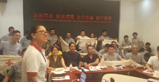 KINGLAN organisierte Erste-Hilfe-Schulungsaktivitäten des Roten Kreuzes