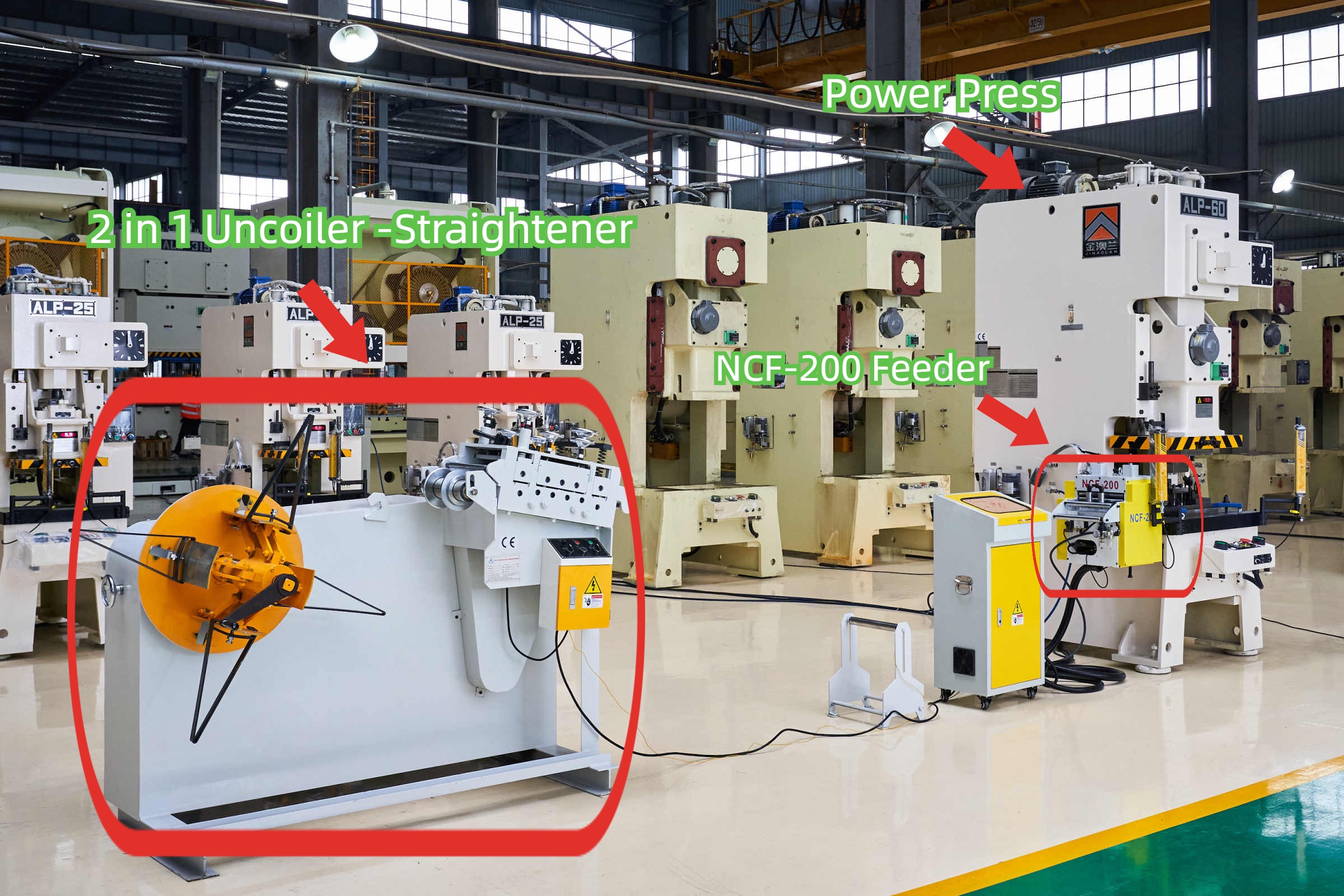 Metall-Pall-Ring-Produktionslinie CNC-Presse mit automatischer Zuführform 