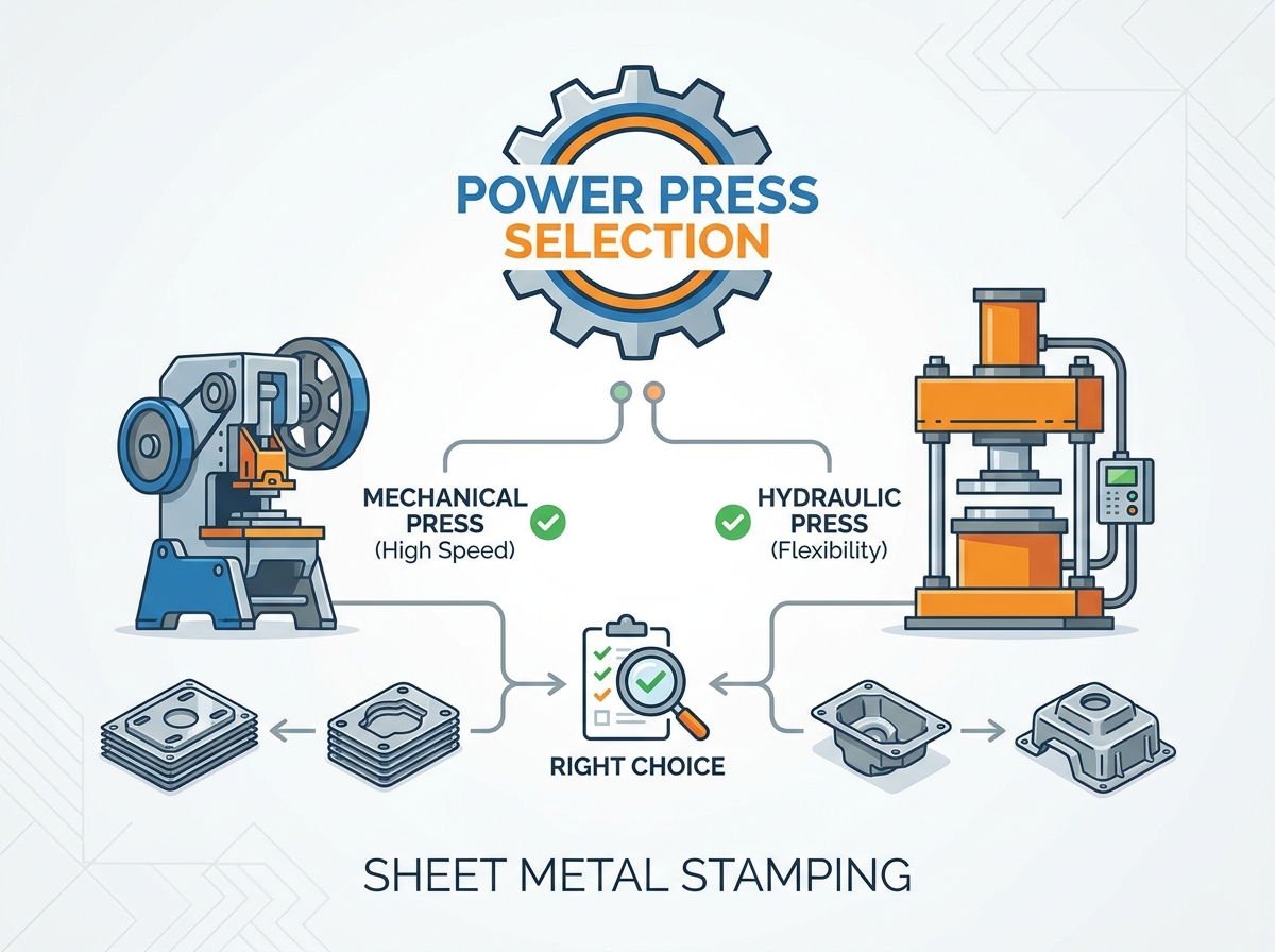 Kraftpressmaschine in einer Metallstanzanlage