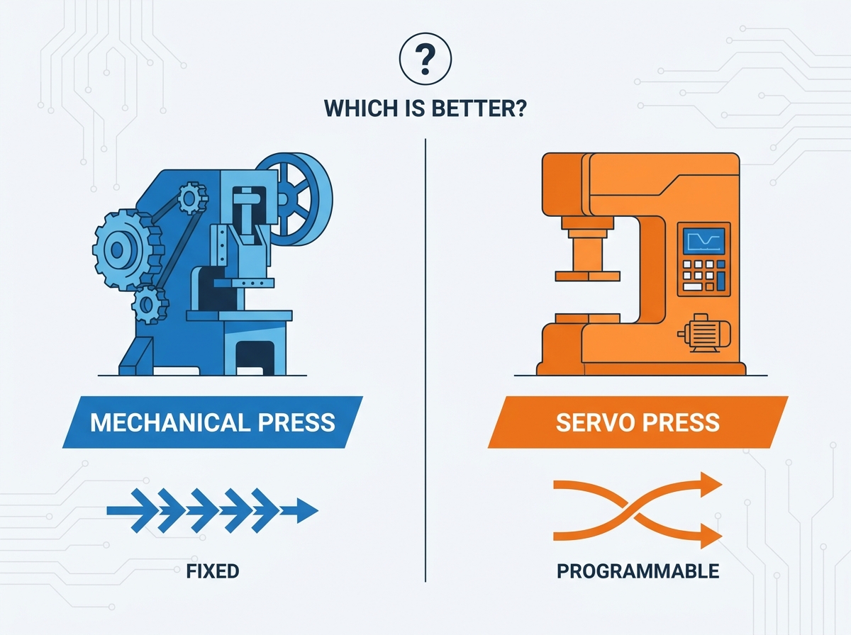 Vergleich zwischen mechanischer Presse und Servopresse